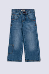 Girl's Wide Leg Denim Pant